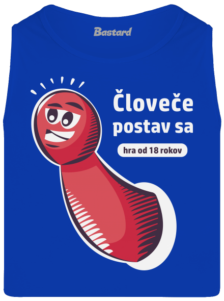 Človeče postav sa pánske tielko Royal Blue