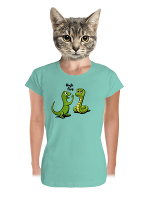 High Five dámske tričko prémium Mint Mal