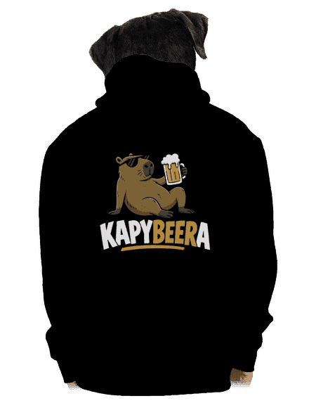 Kapybeera pánska mikina na zips Black