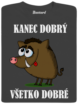 Kanec dobrý pánske dlhý rukáv Dark Grey