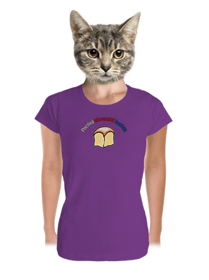 Poctivá buchta a klobása dámske tričko prémium Purple