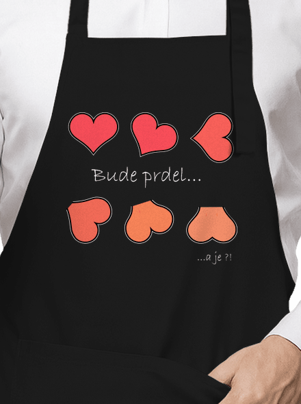 Bude prdel zástera Black