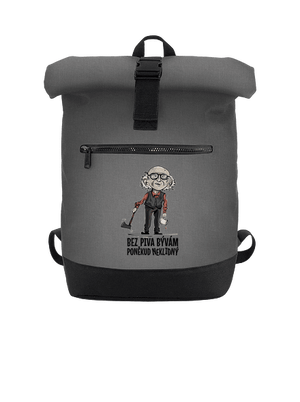 Neklidný bez piva batoh Grey Marl