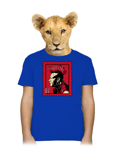 Známka punku detské tričko Royal Blue