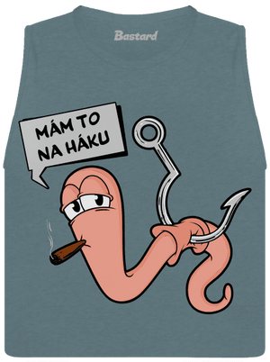 Na háku dámske tielko voľné Heather Deep Teal