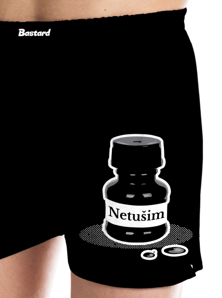 Netušim pánske trenky Black