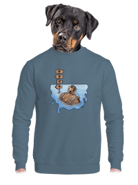 unisex mikina bez kapucne