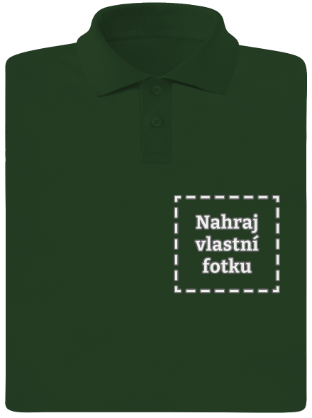 Vlastná potlač pánska polokošeľa Bottle Green Mal