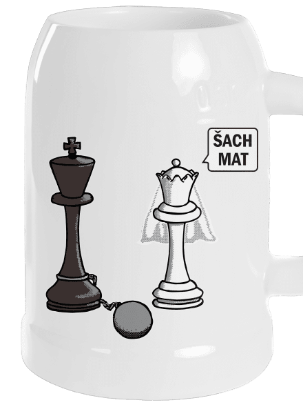 Šach mat polliter White