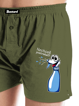 Orchidea a rozprašovač pánske trenky Khaki