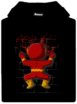 Flash detská mikina klokanka Black