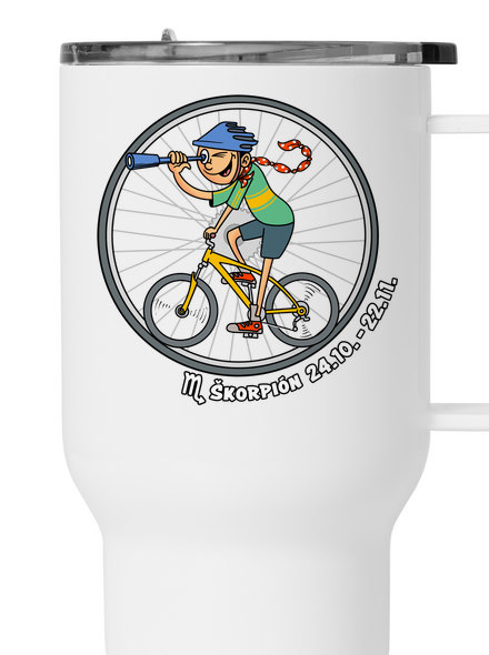 Cyklistický horoskop: Škorpión termohrnček White