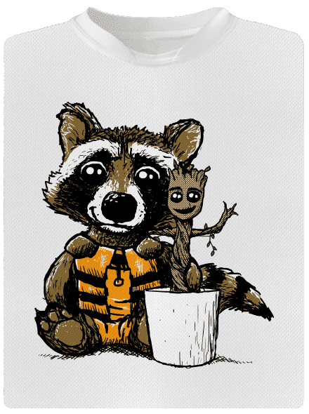 Strážcovia galaxie detské športové tričko White