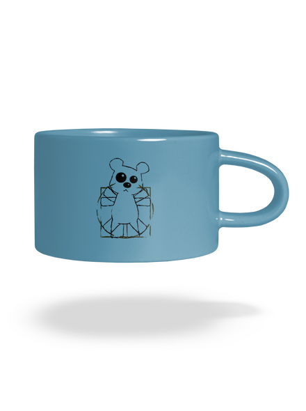 Da Vinci Teddy hrnček makronka Blue Macaron