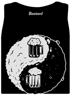 Jin Jang pivo dámske tielko klasické Black