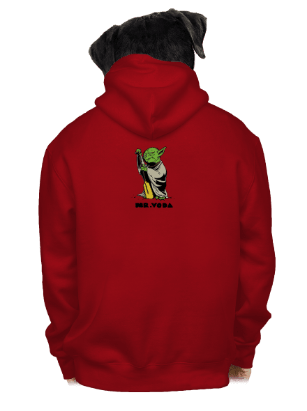 Mr. Voda pánska mikina na zips Red