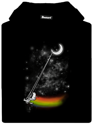 Unicorn Universe detská mikina klokanka Black