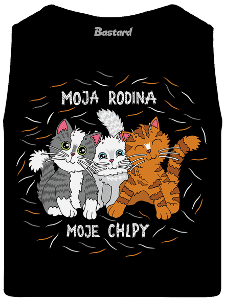 Moja rodina pánske tielko Black