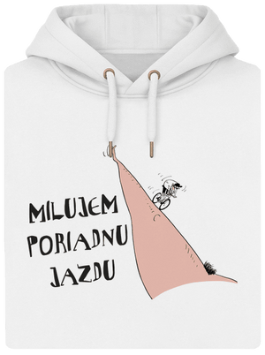 Milujem jazdu unisex mikina premium Snowwhite