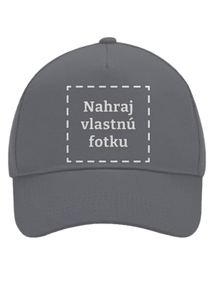 Vlastná potlač šiltovka baseballka Graphite grey