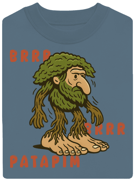 Brrr Brrr Patapim – Italian Brainrot unisex mikina bez kapucne Nordic Blue