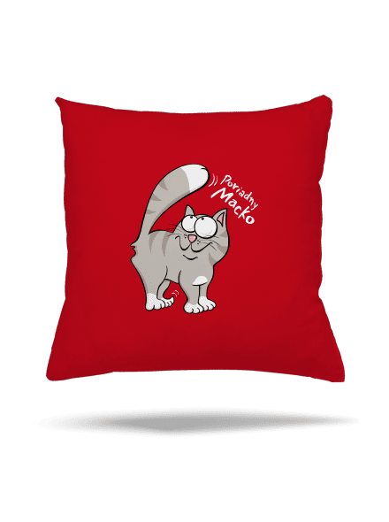Macko a Micka vankúš Red
