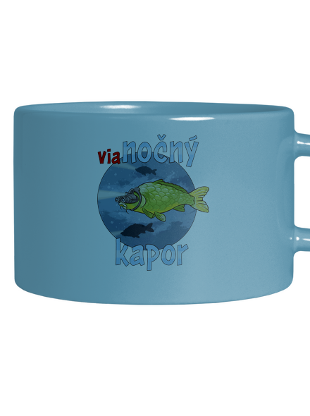 Vianočný kapor hrnček makronka Blue Macaron