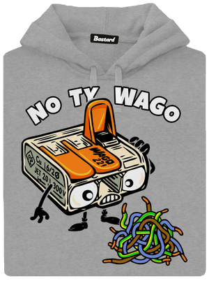 Wago svorka pánska mikina klokanka Light Melange