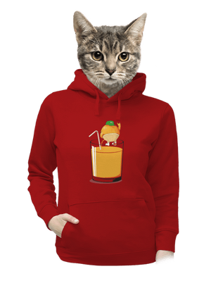 Opitý pomaranč dámska mikina klokanka Red Mal