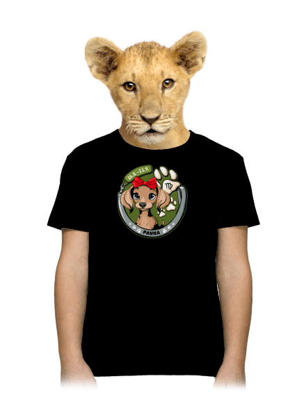 Psí horoskop: Panna detské tričko Black