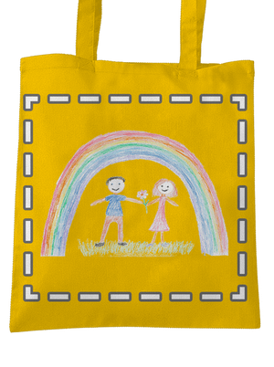 Detské kresby - Nahraj vlastnú taška Sunflower