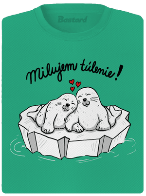 Milujem túlenie dámske športové tričko Mint Mal