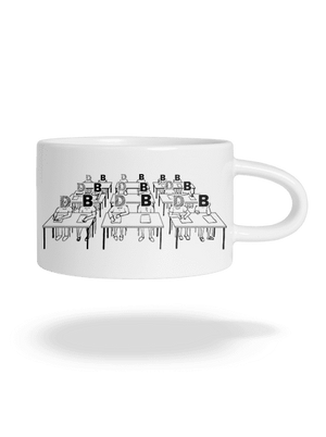 Cimrman: Debil, blbeček hrnček makronka White