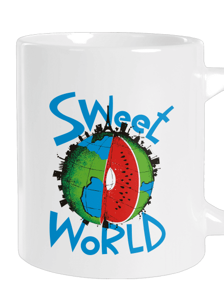 Sweet World veľký hrnček White