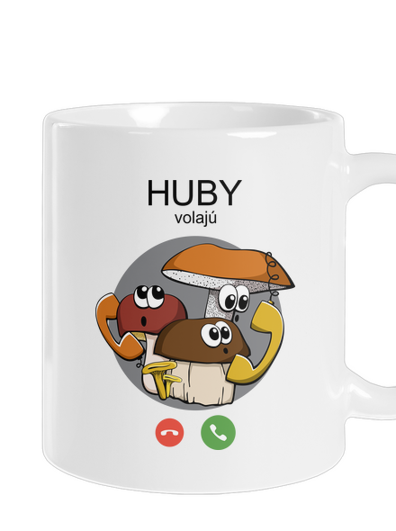 Huby volajú klasický hrnček White