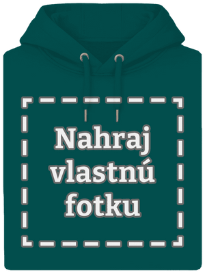 Vlastná potlač unisex mikina premium Emerald Green