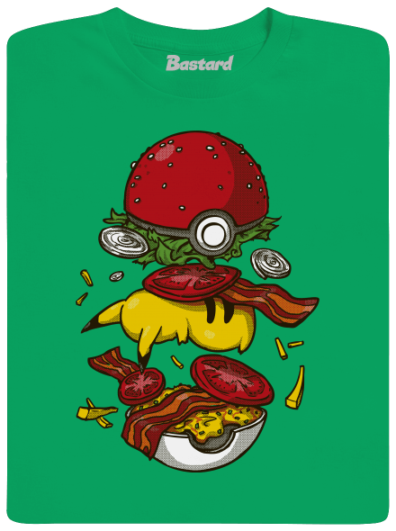 Pokémon burger detské tričko Kelly Green
