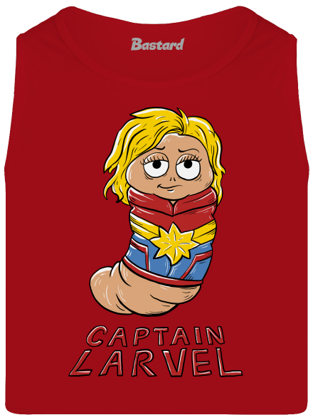 Captain Larvel pánske tielko Red