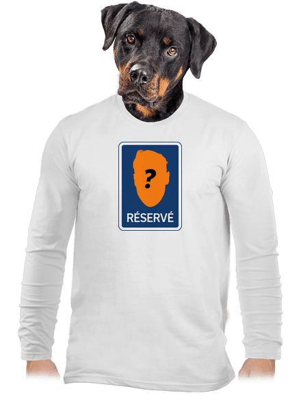 Značka réservé pánske dlhý rukáv White