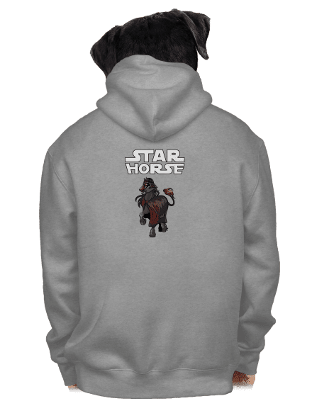 Star horse pánska mikina na zips Light Melange