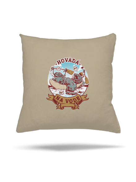 Hovädá na vode vankúš Beige