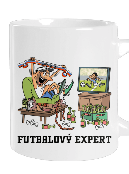 Futbalový expert veľký hrnček White