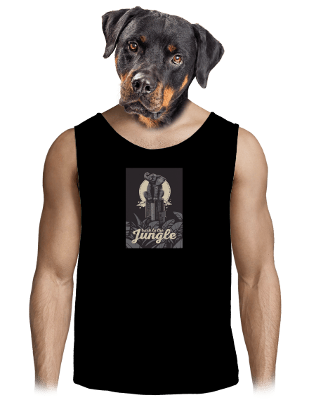 Back to the jungle pánske tielko Black