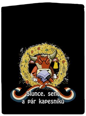 Slunce, seno a pár kapesníků pánska mikina na zips Black