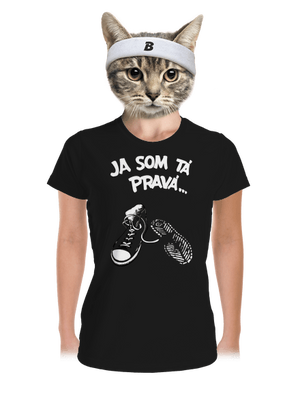 Hľadám tú pravú dámske športové tričko Black