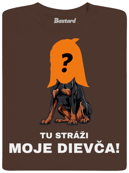 Tu strážim ja pánske tričko Brown