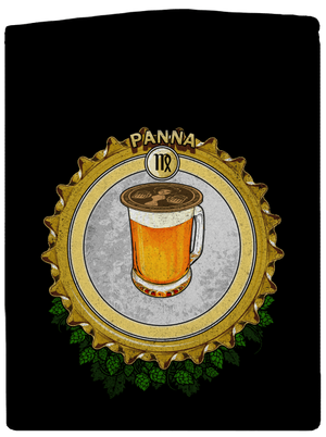 Pivný horoskop: Panna dámska mikina na zips Black