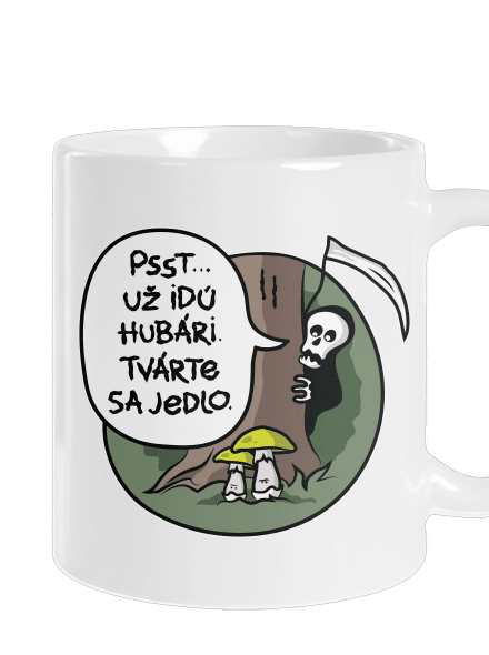 Muchotrávky zelené klasický hrnček White