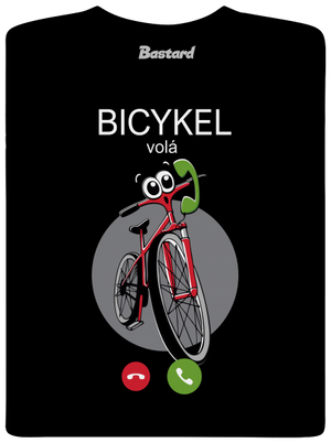 Bicykel volá detské tričko Black