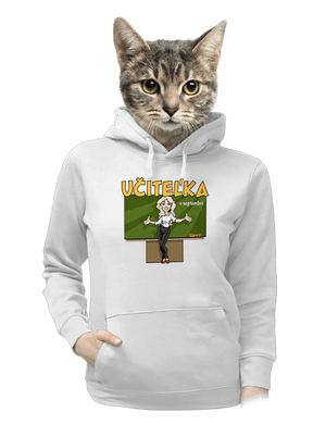 Učitel'ka v septembri dámska mikina klokanka White